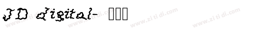JD digital字体转换